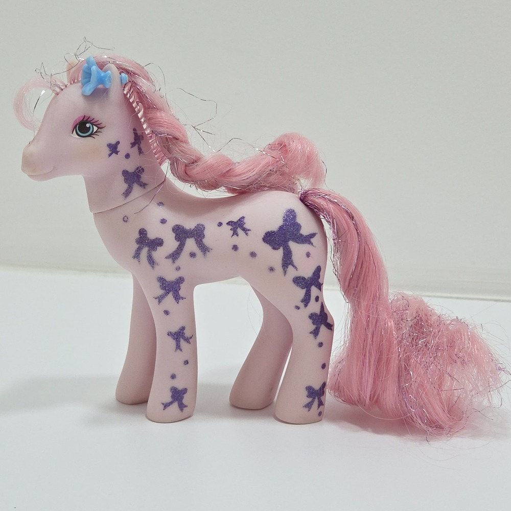 VTG G1 My Little Pony Glittery Sweetheart Sister Bright Night Pink Hasbro 1989